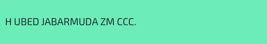 H UBED JABARMUDA ZM CCC.